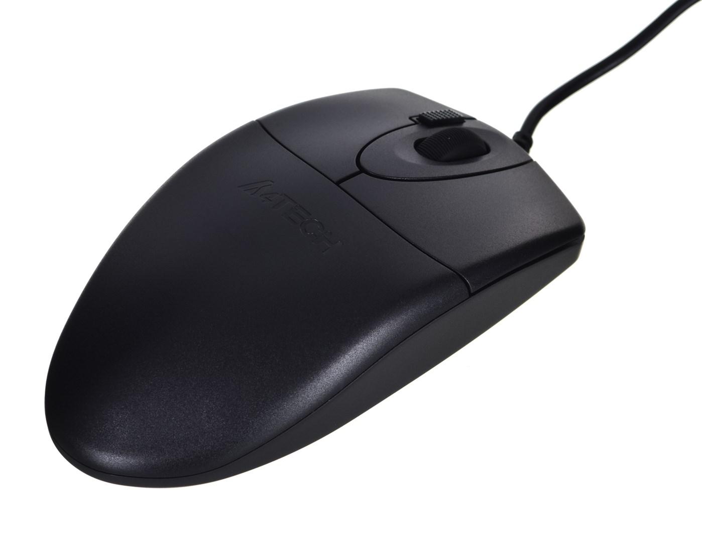Computer­mus A4Tech – kablet optisk, 800 DPI, USB Type‑A, ambidextrous billede