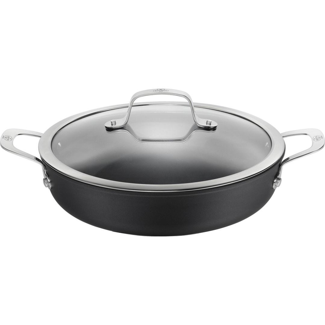 Dyb stegepande til induktion BALLARINI Alba - 28 cm med 2 håndtag og låg