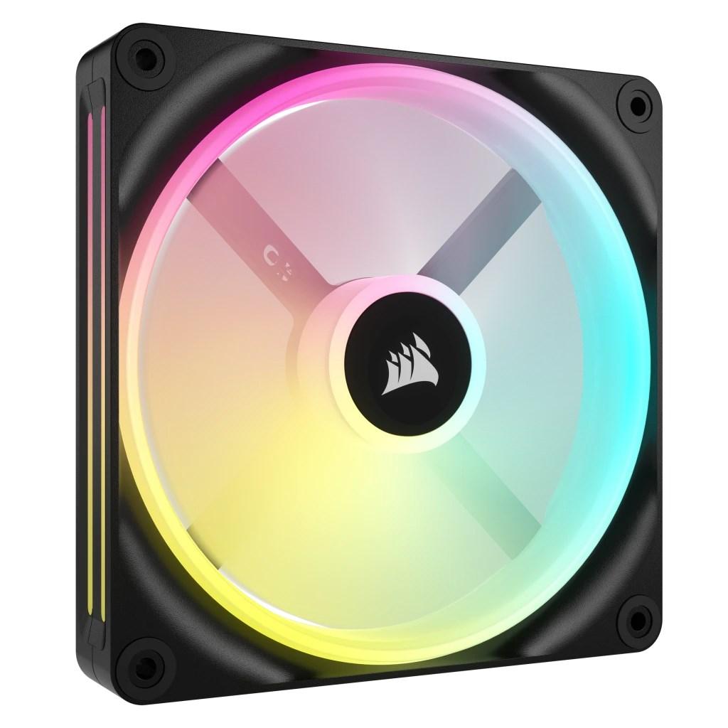 Kabinetblæser 140 mm - Corsair iCUE RGB, 2-pak, sort/hvid billede