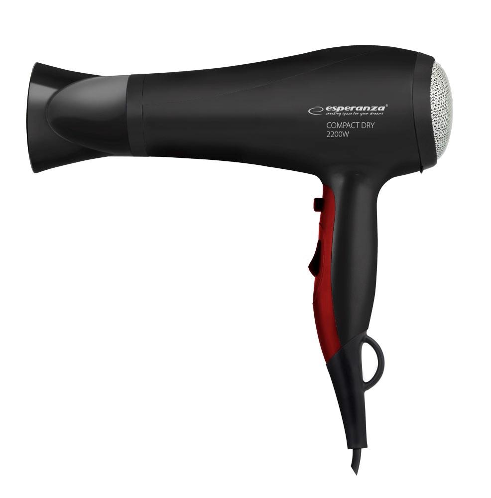 Hårtørrer Esperanza Compact Dry 2200 W - sort billede