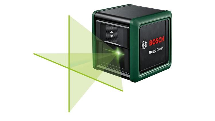 Krydslaser Bosch Quigo Green - 12 m, grøn linje