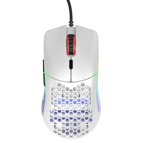 Gaming mus GLORIOUS Model O- (højrehånd) - hvid, USB, optisk 3.200 DPI