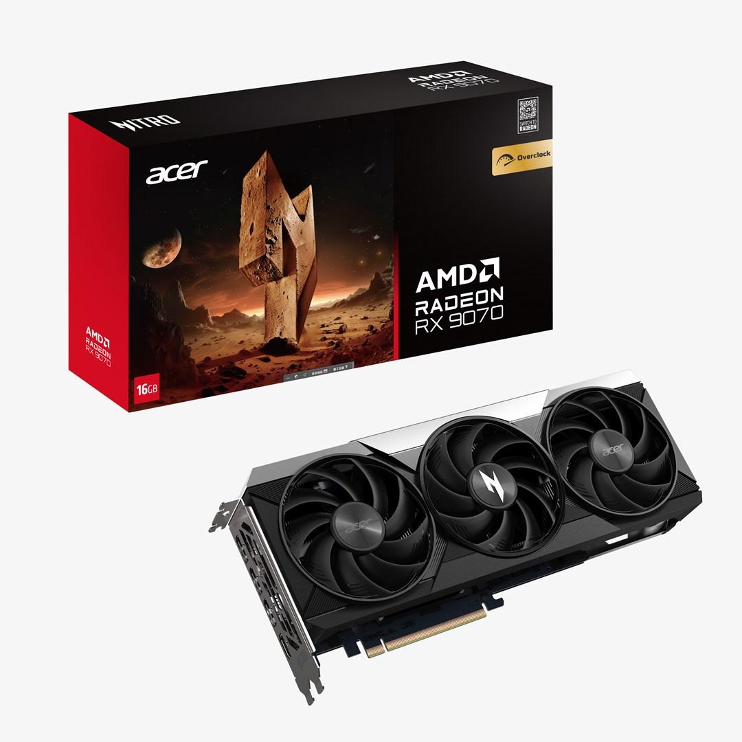 Grafikkort Acer Nitro Radeon RX 9070 OC 16 GB GDDR6 billede