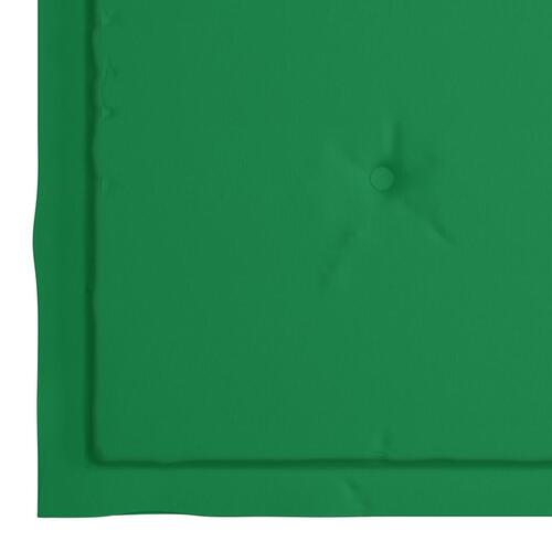 Havestole med hynder 2 stk. massivt akacietræ grå