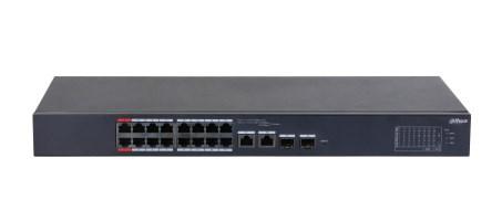 Netværksswitch DAHUA CS4218-16ET-240 L2 Managed Gigabit PoE, sort