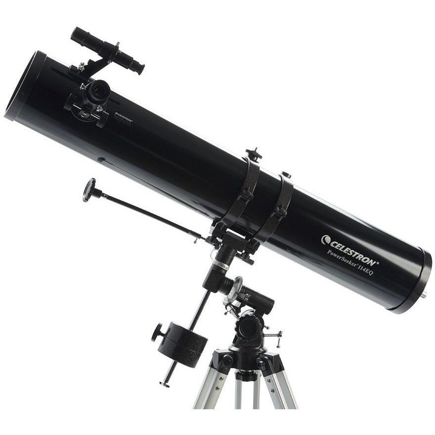 Teleskop Celestron PowerSeeker 114EQ refraktor 45x - sort