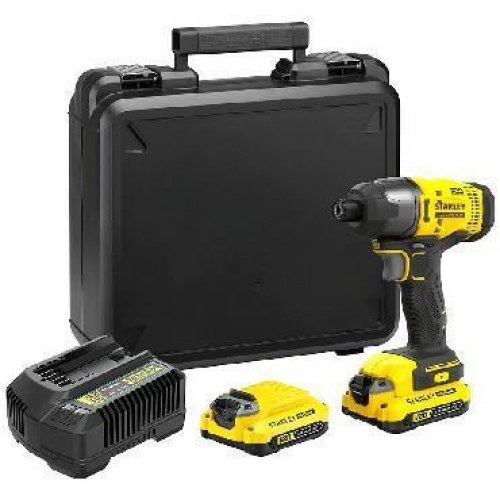 Slagnøgle/slagsskruetrækker STANLEY FATMAX V20 18 V – 2.800 o/min, sort/gul