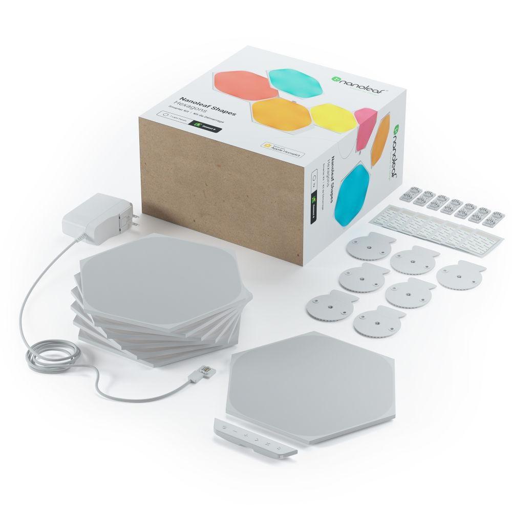 Smart LED vægpanel - Nanoleaf Shapes Hexagon Smarter Kit (7 stk)