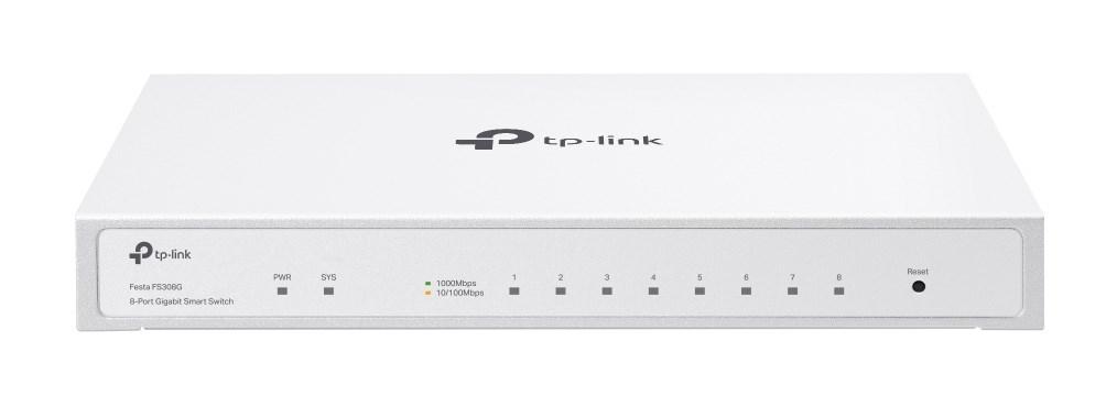 Netværksswitch TP-Link Festa FS308G L2/L2+ Managed Gigabit PoE – hvid billede