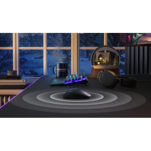 Gaming mus SteelSeries Rival 3 Wireless - højrehånd, RF + Bluetooth, 18.000 DPI
