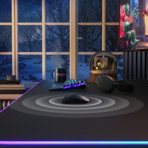 Gaming mus SteelSeries Rival 3 Wireless - højrehånd, RF + Bluetooth, 18.000 DPI