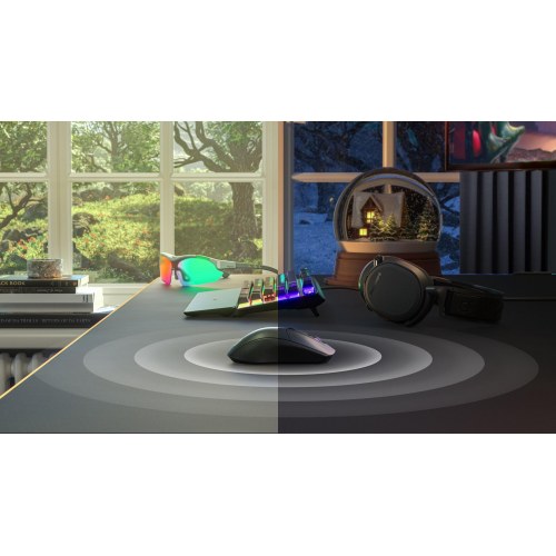 Gaming mus SteelSeries Rival 3 Wireless - højrehånd, RF + Bluetooth, 18.000 DPI