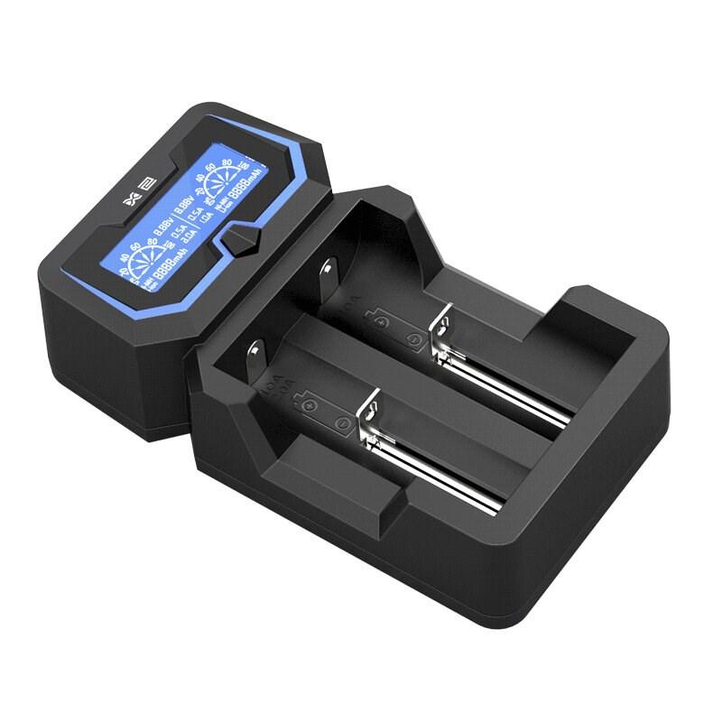 Batterioplader XTAR X2 til Li-ion 18650 (2 slot)