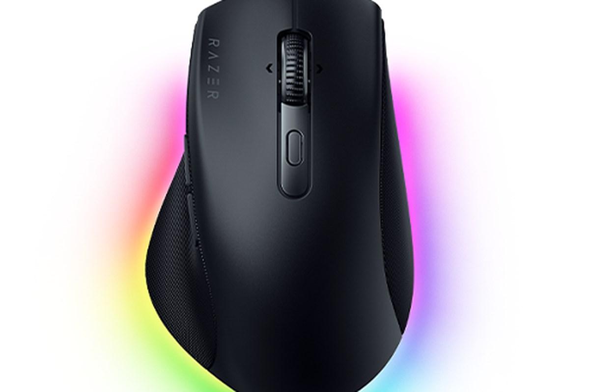 Gaming mus Razer Pro Click V2 - højrehåndet, trådløs RF/Bluetooth/USB-C, optisk 30.000 DPI billede