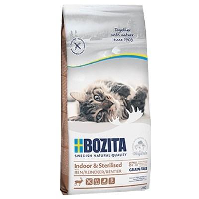 Kattemad BOZITA Indoor & Sterilised kornfri med rensdyr – 2 kg
