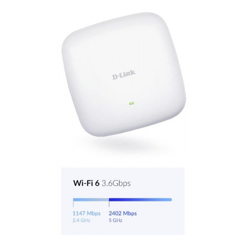 Wi‑Fi 6 access point – D‑Link AX3600 Dual‑Band PoE