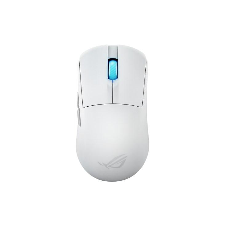 Gaming mus ASUS ROG Harpe Ace Mini – trådløs/USB-C, 42.000 DPI, hvid billede