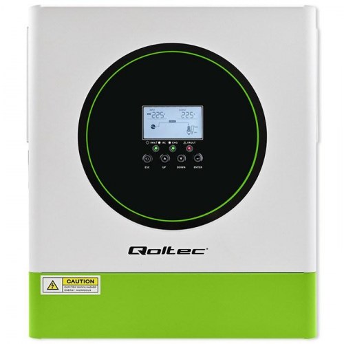 Solcelle vekselretter hybrid 24V 3500W med Wi‑Fi – Qoltec