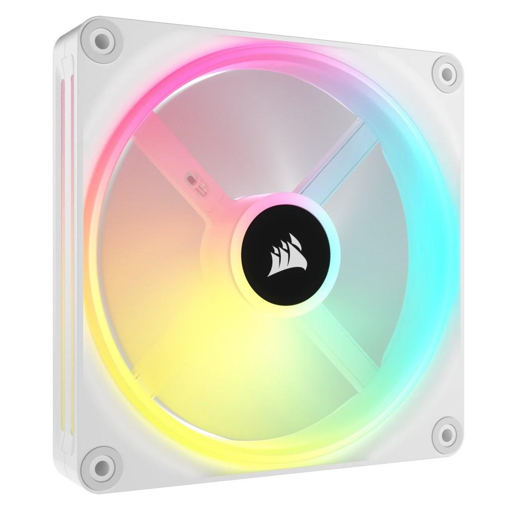 Kabinetventilator Corsair iCUE LINK QX140 RGB 140 mm - hvid (1 stk) billede
