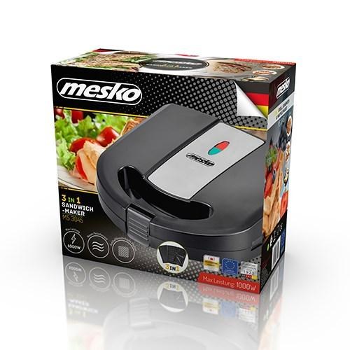 Toastmaskine Adler Mesko MS 3045 – 1000 W, sort