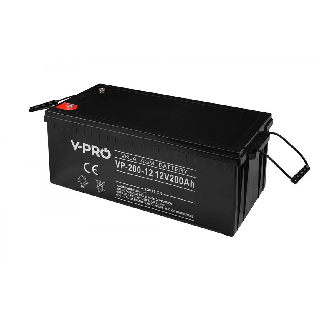 Batteri 12V 200Ah AGM VRLA vedligeholdelsesfrit – VIPER VPRO