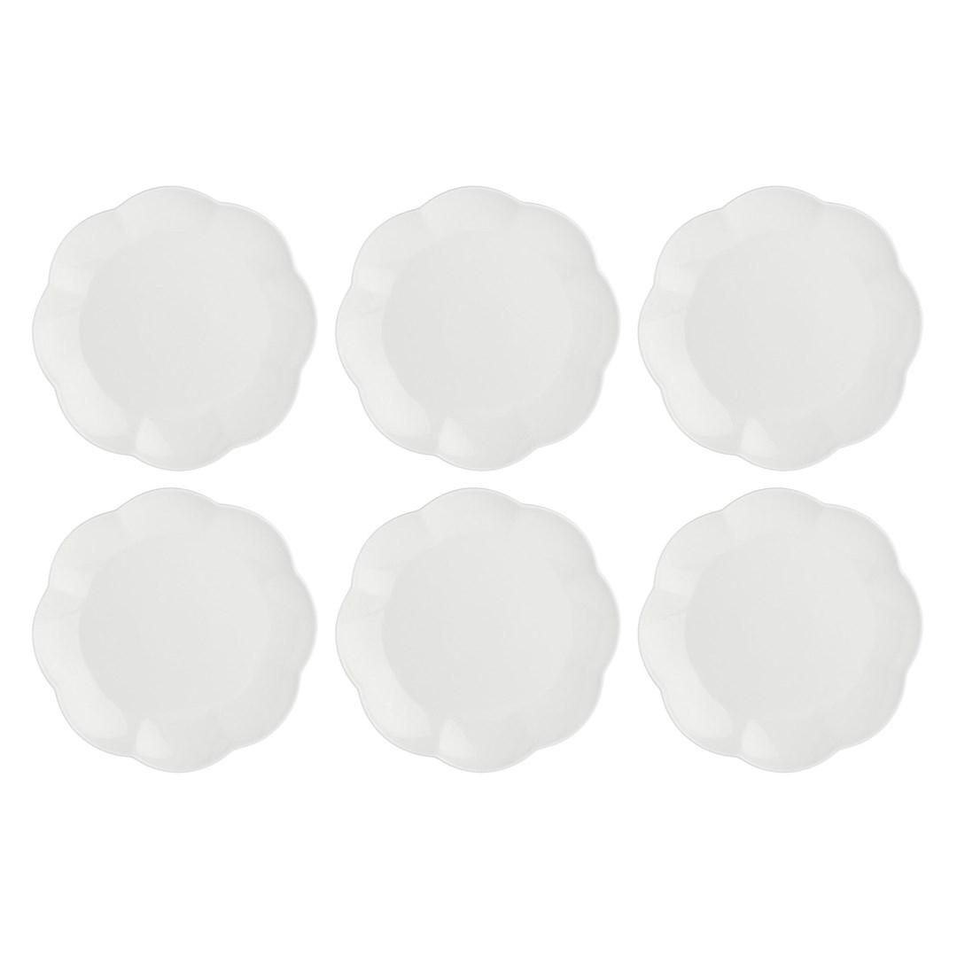 Spisetallerkener sæt 6 stk - LA PORCELLANA BIANCA Villadeifiori, hvid, 26 cm