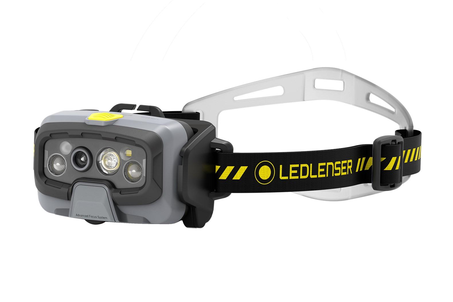 Pandelygte Ledlenser HF8R Work - sort, LED, 1.600 lm