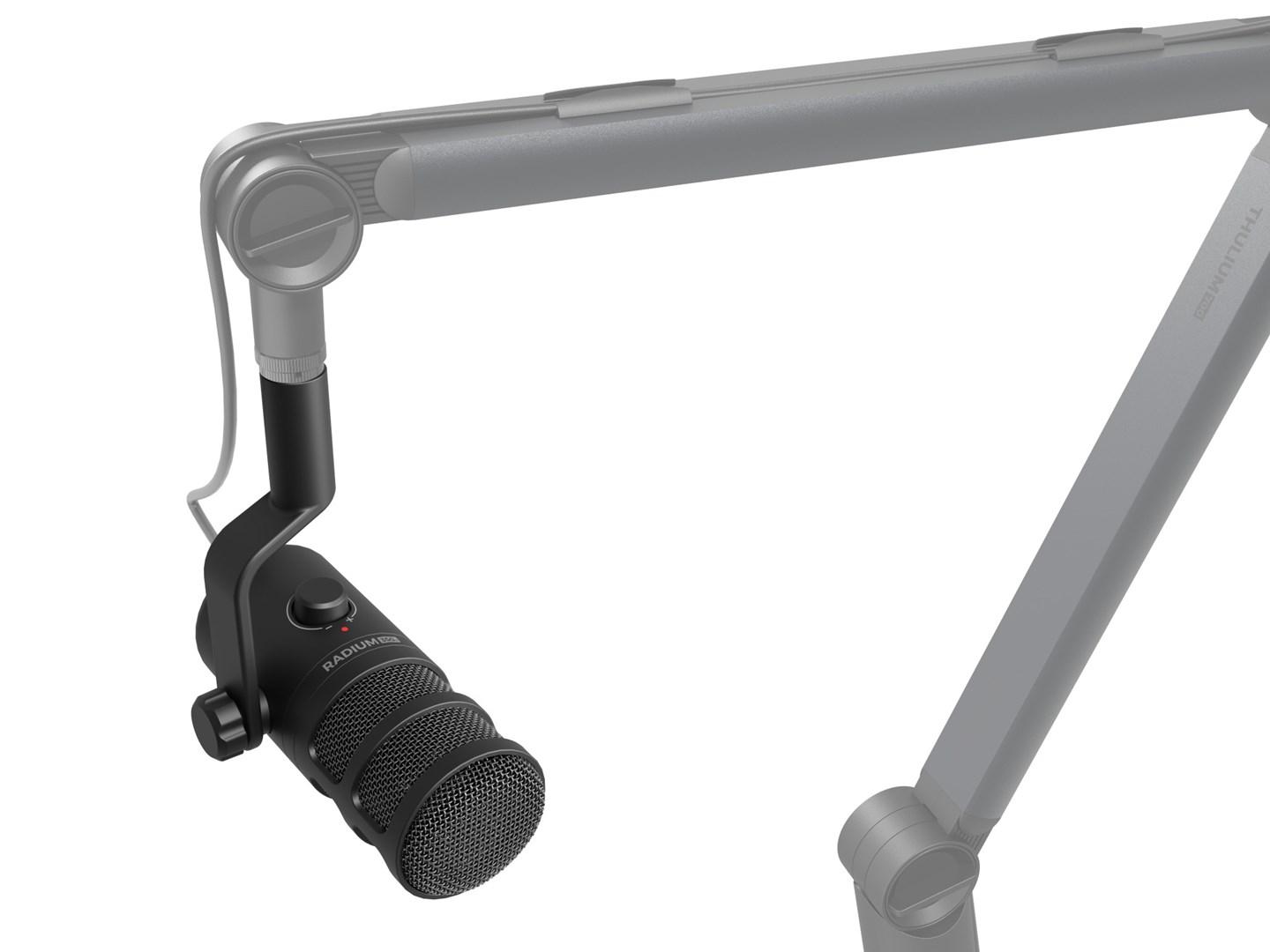USB mikrofon GENESIS Radium 350D – sort PC-mikrofon billede