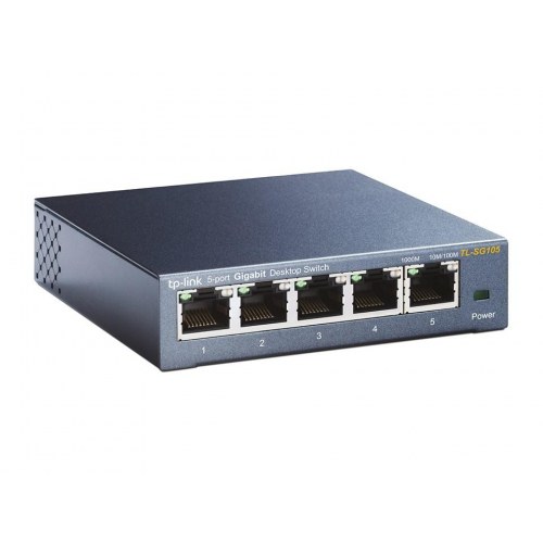 Netværksswitch gigabit 5‑port – TP-Link TL‑SG105 desktop