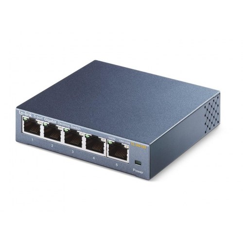 Netværksswitch gigabit 5‑port – TP-Link TL‑SG105 desktop