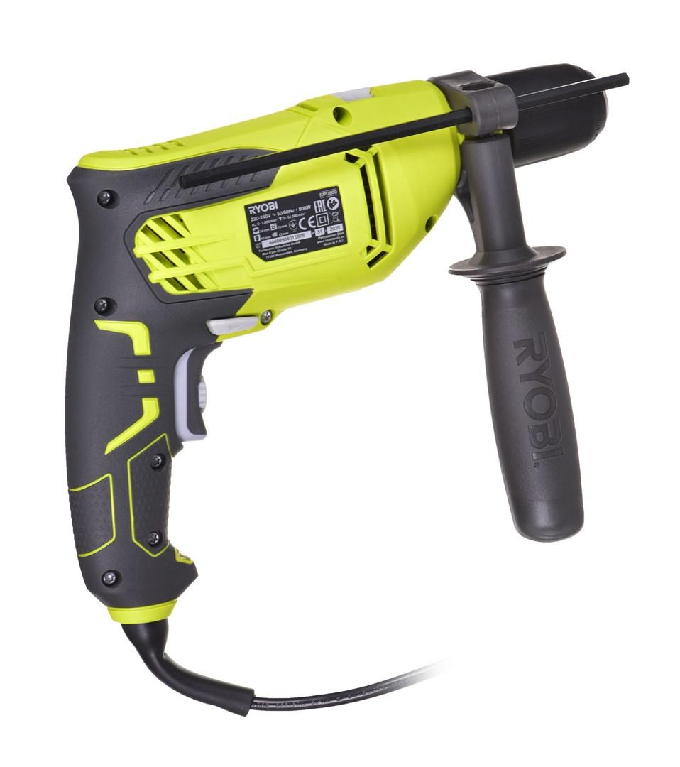 Slagboremaskine Ryobi RPD800-K - 800 W, 3.000 rpm, nøglefri billede