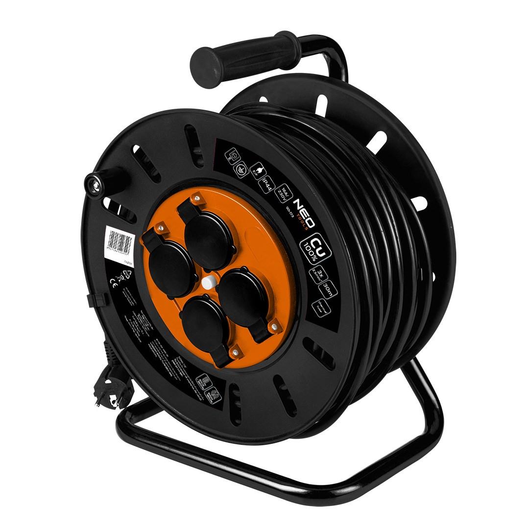 Kabeltromle 30 m 3×2,5 mm² - NEO TOOLS