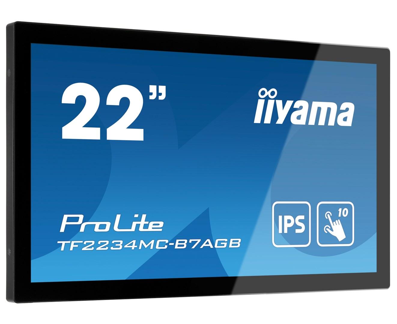 Touchskærm 22" iiyama ProLite - 10-punkts, IPS, Anti-Glare, høj lysstyrke billede