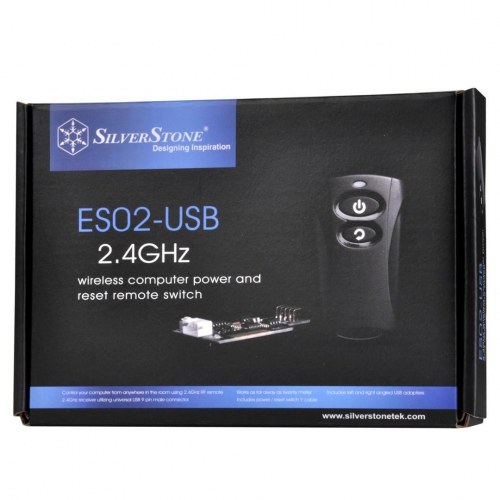Fjernbetjening til PC – SilverStone ES02-USB RF (sort)