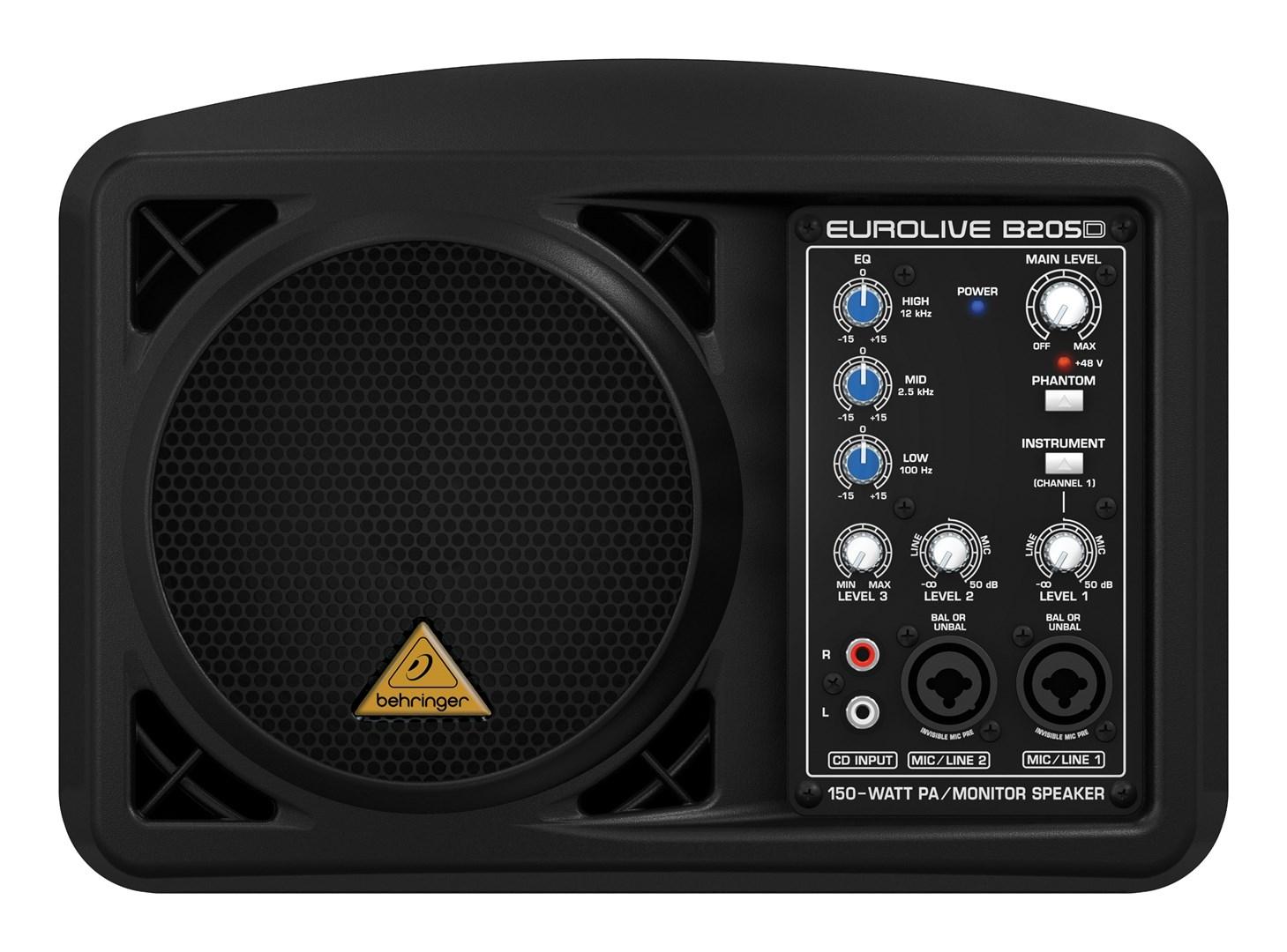 Aktiv monitorhøjttaler 5" Behringer Eurolive B205D – sort