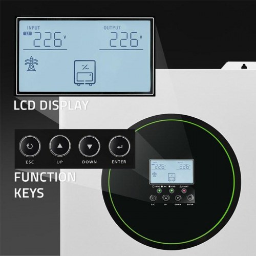 Solcelle inverter hybrid Off-Grid 11000 W – Qoltec