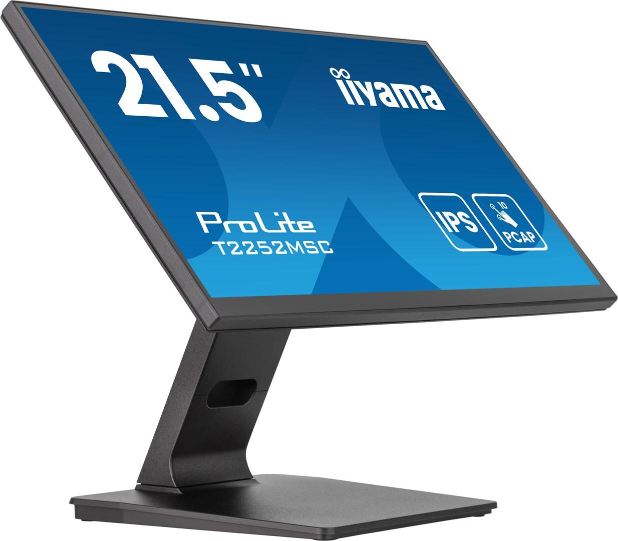 Skærm 21,5" iiyama ProLite - PCAP 10‑punkts touch, IPS, kant‑til‑kant glas, anti‑refleks billede