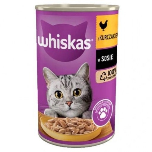 Vådfoder til kat – Whiskas kylling i sovs 400 g