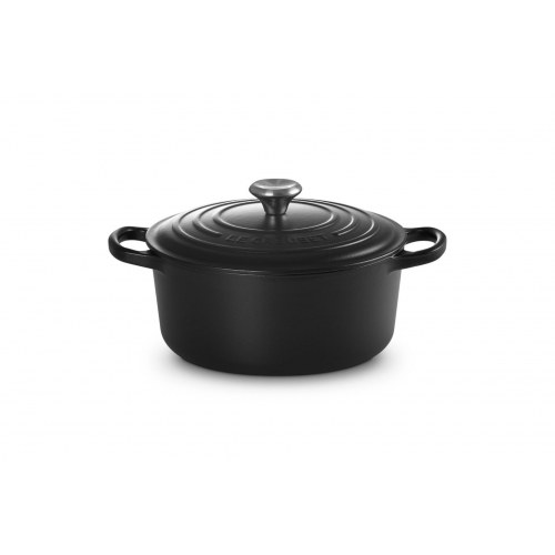 Gryde støbejern Le Creuset Signature 3,3 l – rund, sort