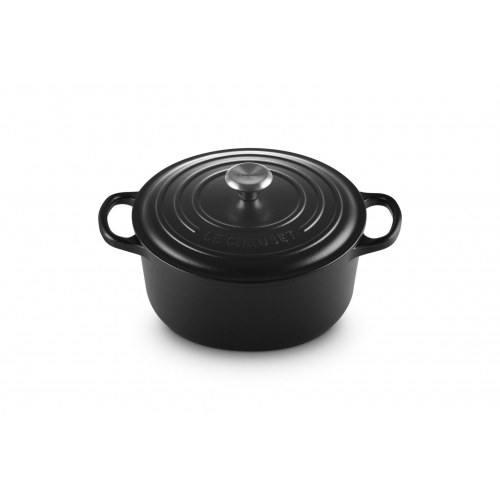 Gryde støbejern Le Creuset Signature 3,3 l – rund, sort