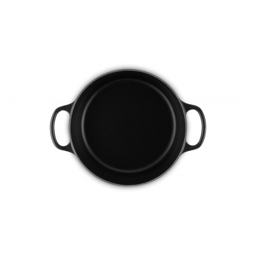 Gryde støbejern Le Creuset Signature 3,3 l – rund, sort