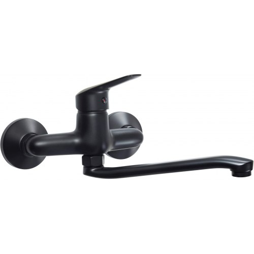 Køkkenarmatur vægmonteret – deante, sort