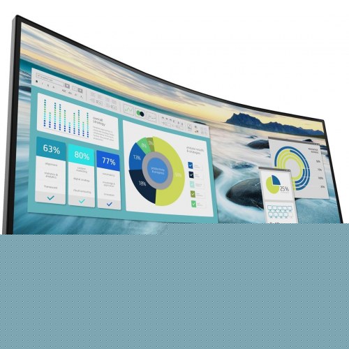 Skærm 34" buet WQHD USB-C – HP P34hc G4