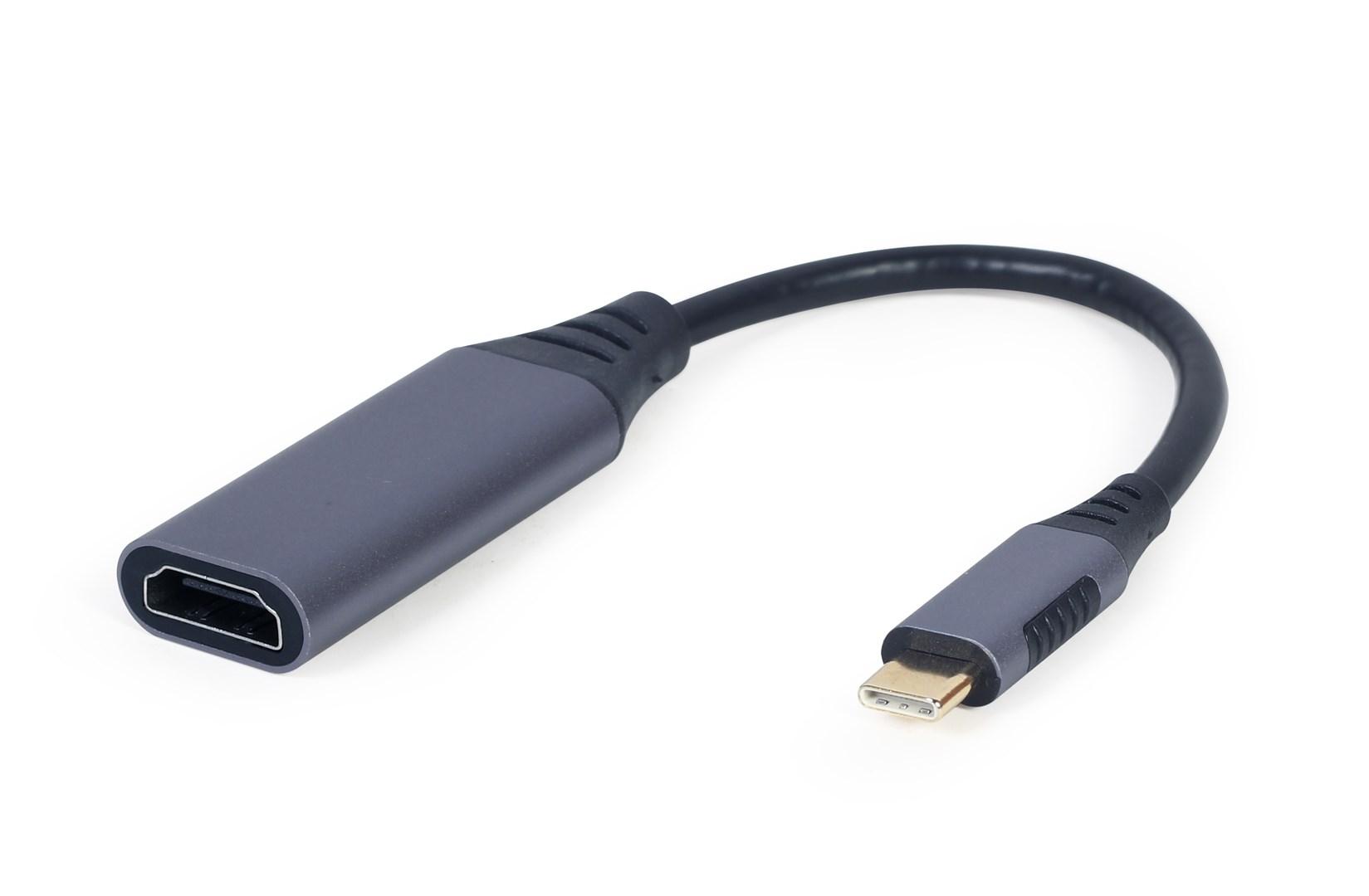 USB-C til HDMI adapter 0,15 m – Gembird, grå