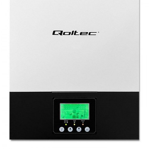 Solcelle inverter hybrid off-grid - Qoltec 3 kVA, 2,4 kW, 80 A, MPPT, sinus