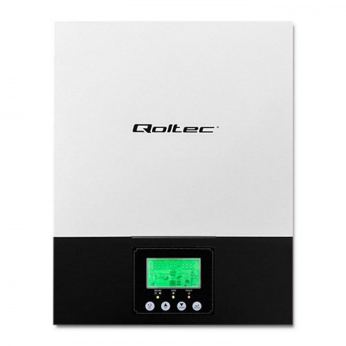 Solcelle inverter hybrid off-grid - Qoltec 3 kVA, 2,4 kW, 80 A, MPPT, sinus