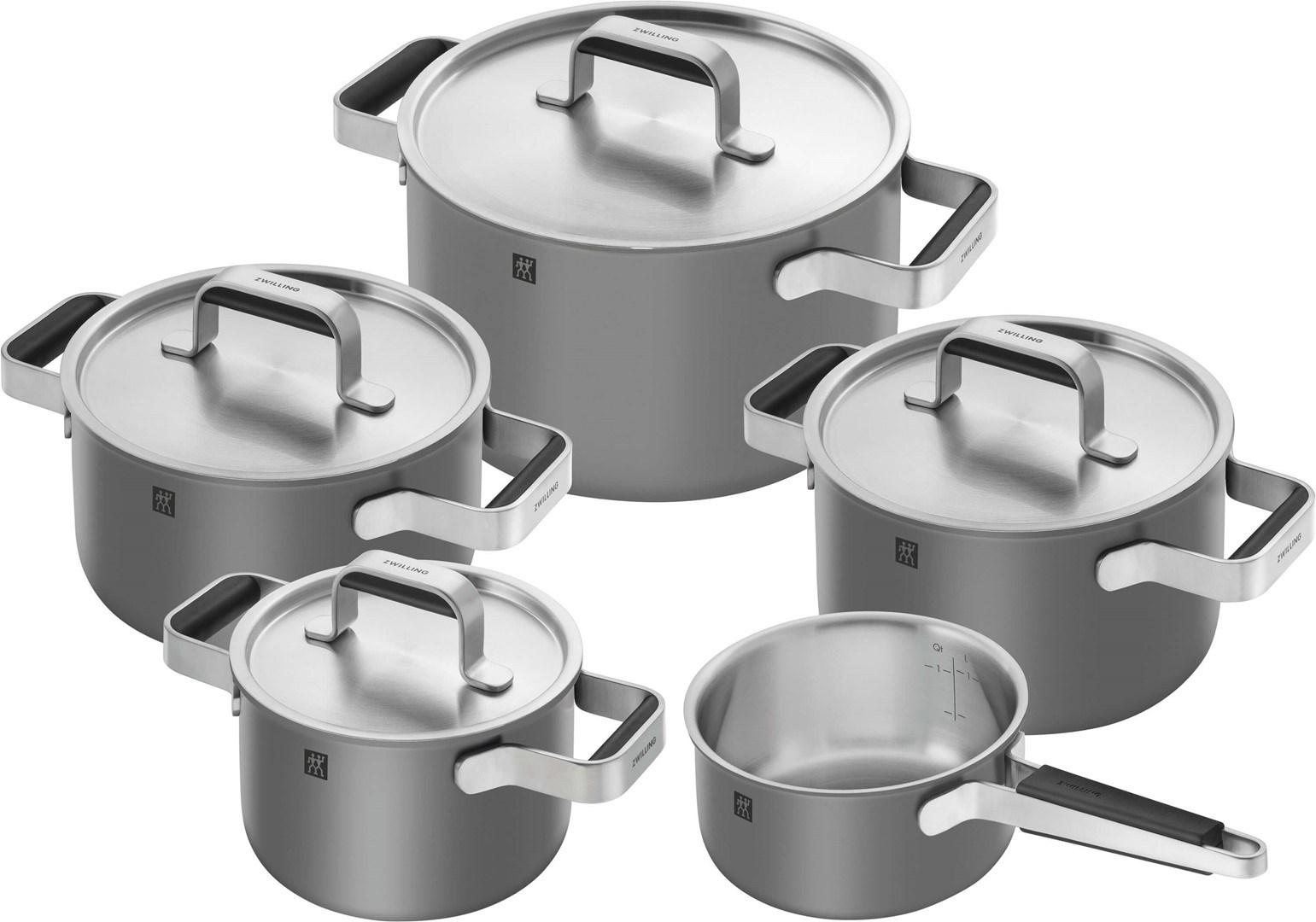 Zwilling Pure Kochgeschirrset 5-tlg. 18/10 Grau