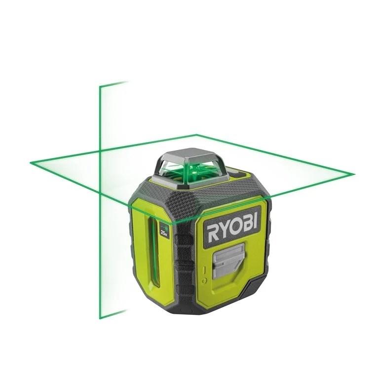 Krydslinjelaser grøn - Ryobi billede
