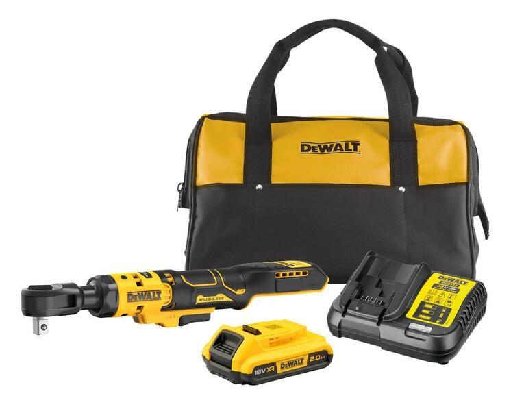 Slagnøgle 1/2" DeWALT XR 18V - 95 Nm, 2,0 Ah batteri, oplader og taske
