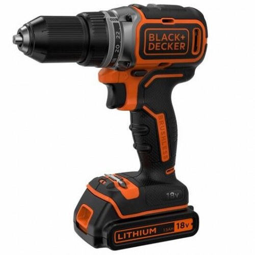 Boremaskine/skruemaskine Black+Decker 18 V børsteløs – 1.650 o/min